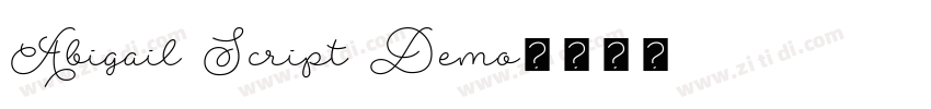 Abigail Script Demo字体转换